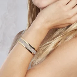 Bracelet Jonc Guila Acier Jaune