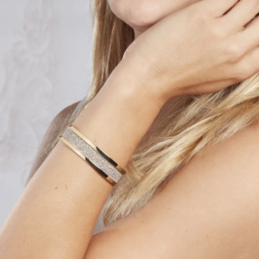Bracelet Jonc Guila Acier Jaune