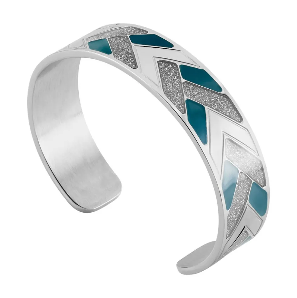 Bracelet Jonc Imagine Charlene Acier Blanc