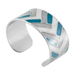Bracelet Jonc Imagine Charlene Acier Blanc