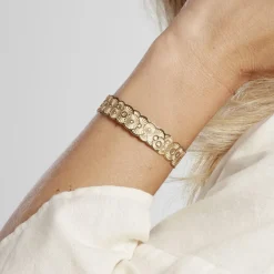 Bracelet Jonc Imagine Florette Acier Jaune