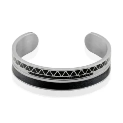 Bracelet Jonc Imagine Victoriano Acier Blanc Strass