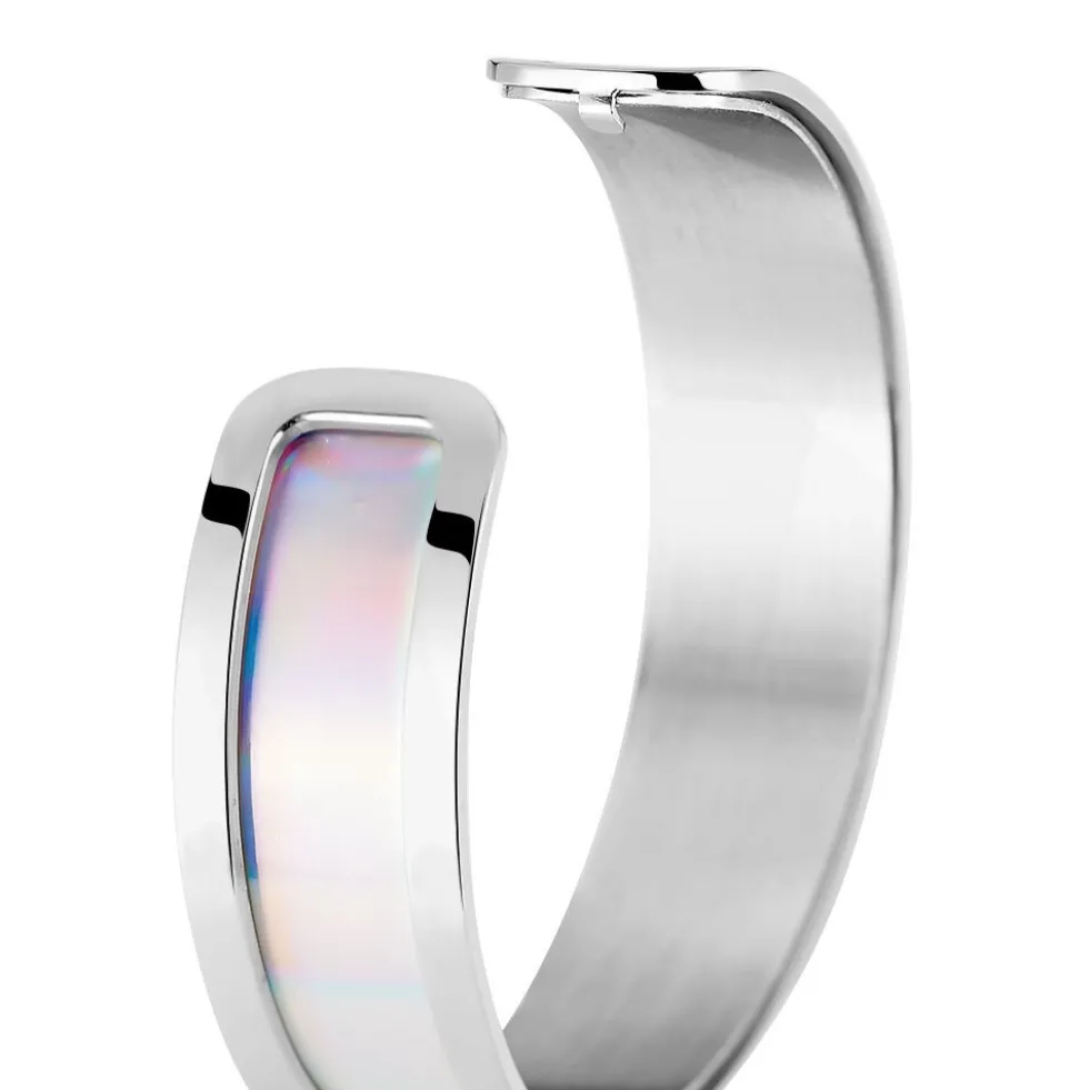 Bracelet Jonc Kayssi Acier Blanc