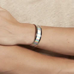 Bracelet Jonc Kayssi Acier Blanc