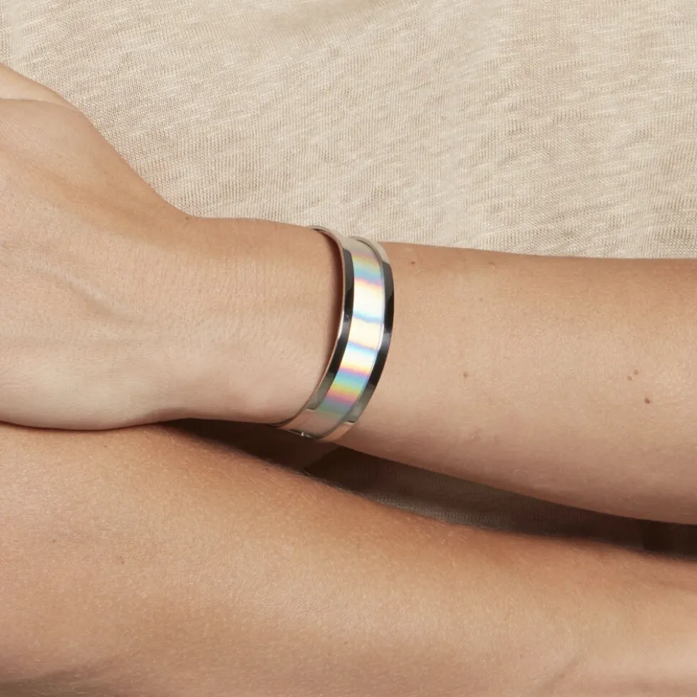 Bracelet Jonc Kayssi Acier Blanc