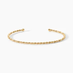 Bracelet Jonc Lou Plaqué Or Jaune