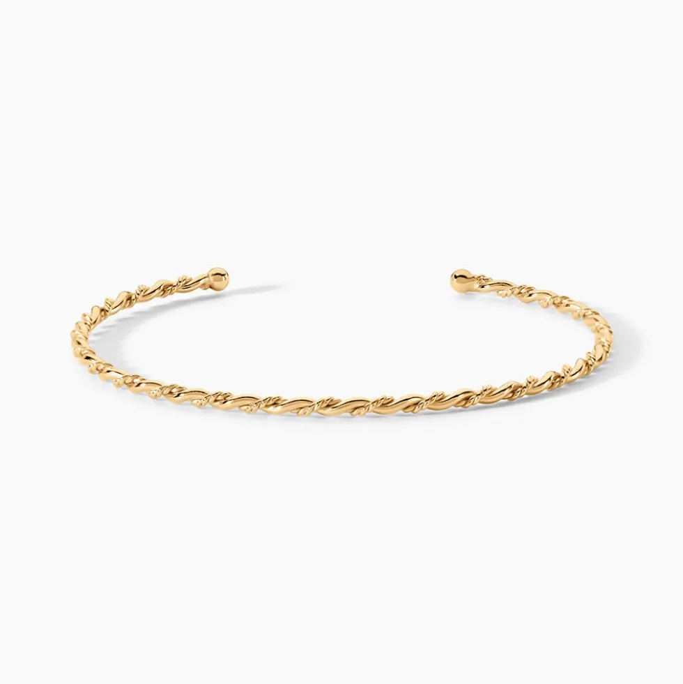 Bracelet Jonc Lou Plaqué Or Jaune
