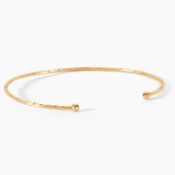 Bracelet Jonc Lou Plaqué Or Jaune