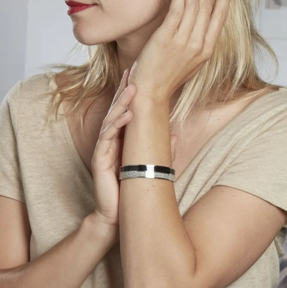 Bracelet Jonc Marie-adelaide Acier Blanc