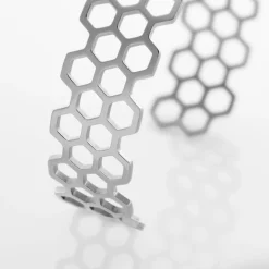 Bracelet Jonc Ouvert Acier Blanc Buglose