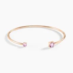 Bracelet Jonc Rio Argent Rose Oxyde De Zirconium