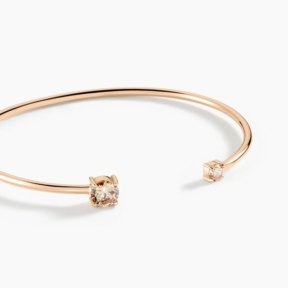 Bracelet Jonc Rio Argent Rose Oxyde De Zirconium