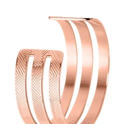 Bracelet Jonc Sirine Acier Rose