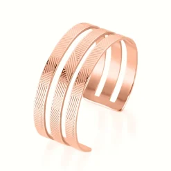 Bracelet Jonc Sirine Acier Rose
