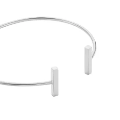 Bracelet Jonc Tullia Argent Blanc