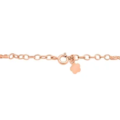 Bracelet Jonc Twist Argent Rose