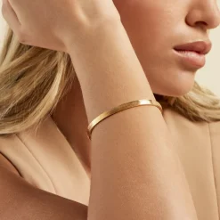 Bracelet Jonc Vintage Love Plaqué Or Jaune