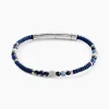Bracelet Jourdan Arttu Acier Argenté Sodalite Agate