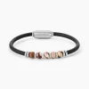 Bracelet Jourdan Caoutchouc Noir Agate