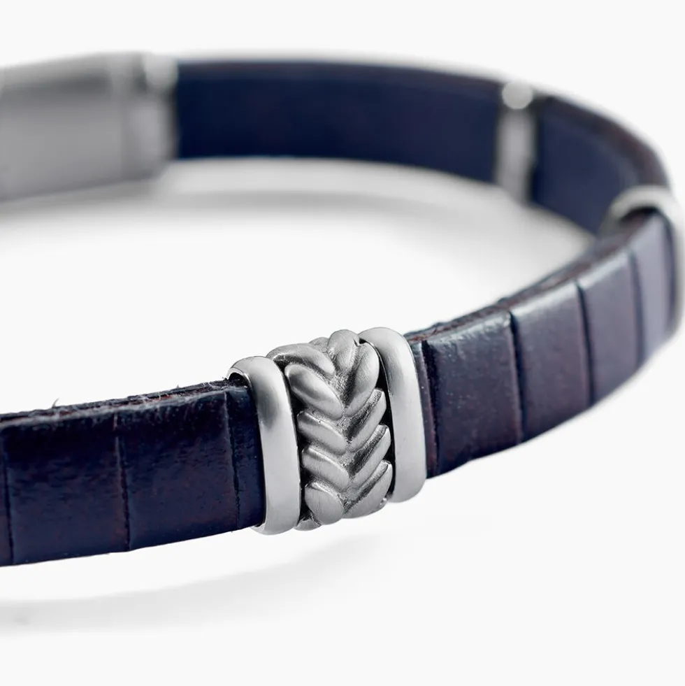 Bracelet Jourdan Colbert Cuir Marron