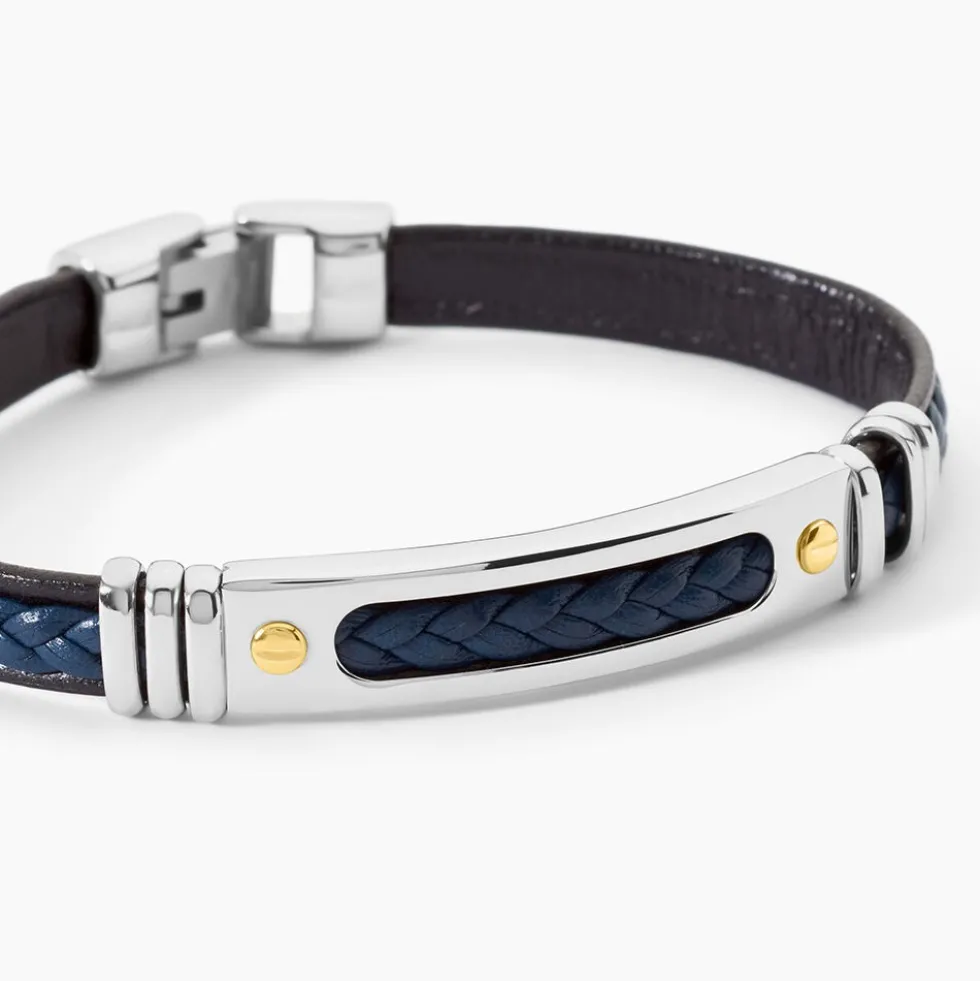 Bracelet Jourdan Cuir Bleu