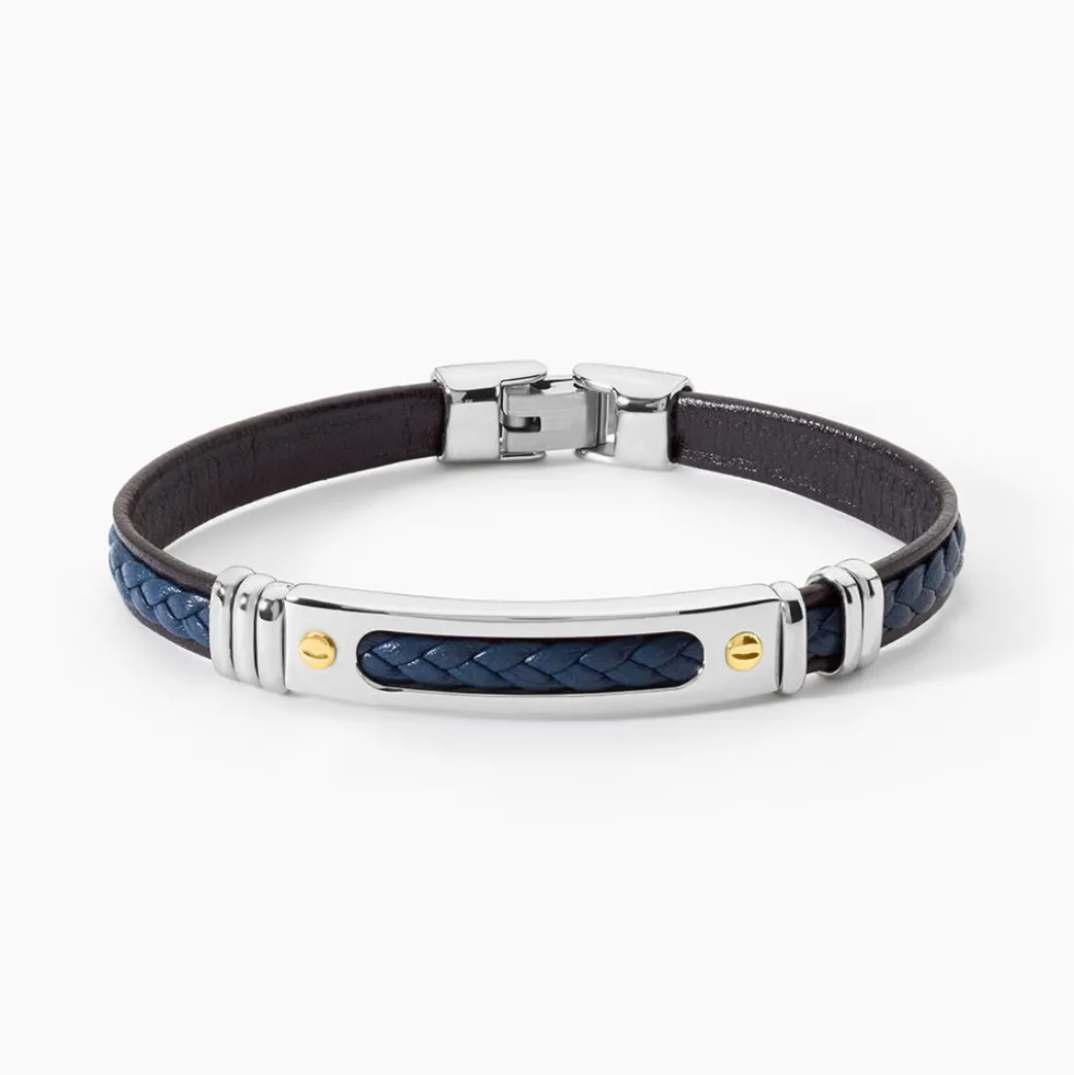 Bracelet Jourdan Cuir Bleu