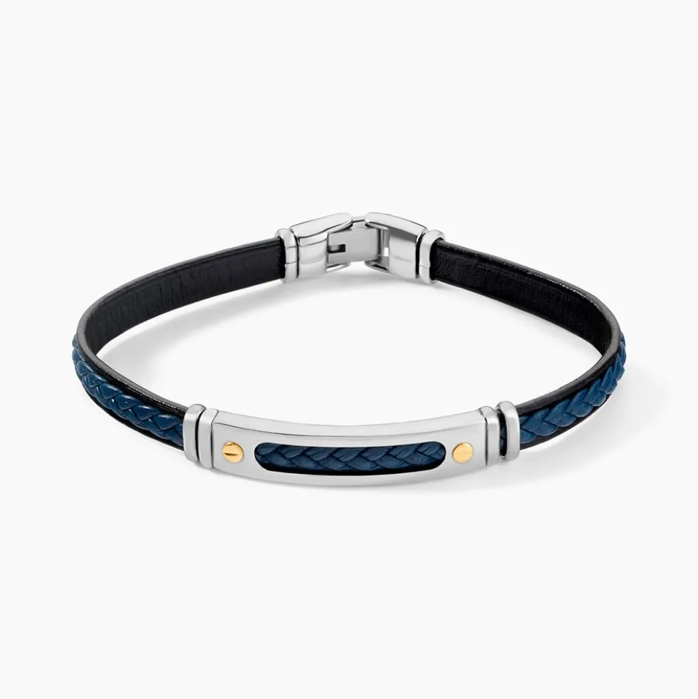 Bracelet Jourdan Cuir Bleu