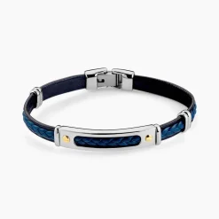 Bracelet Jourdan Cuir Bleu