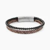 Bracelet Jourdan Cuir De Vache Marron Onyx