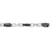 Bracelet Jourdan Homme Black Beal Acier Argente