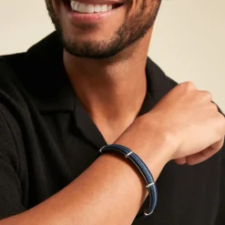 Bracelet Jourdan Marin Cuir Multicolore