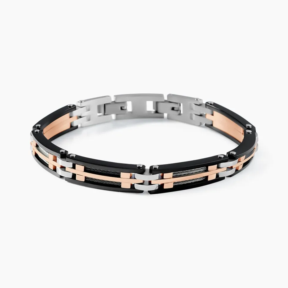 Bracelet Jourdan Priam Acier Bicolore