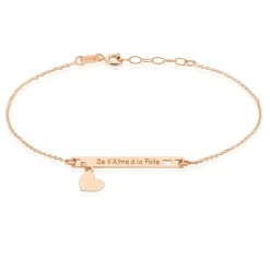 Bracelet Karelle Argent Rose