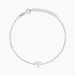 Bracelet Kelvyn Argent Blanc Oxyde De Zirconium