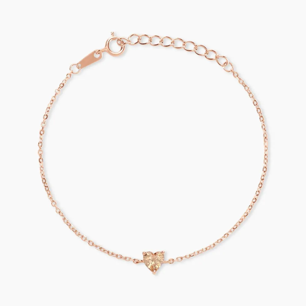 Bracelet Kelvyn Argent Rose Oxyde De Zirconium
