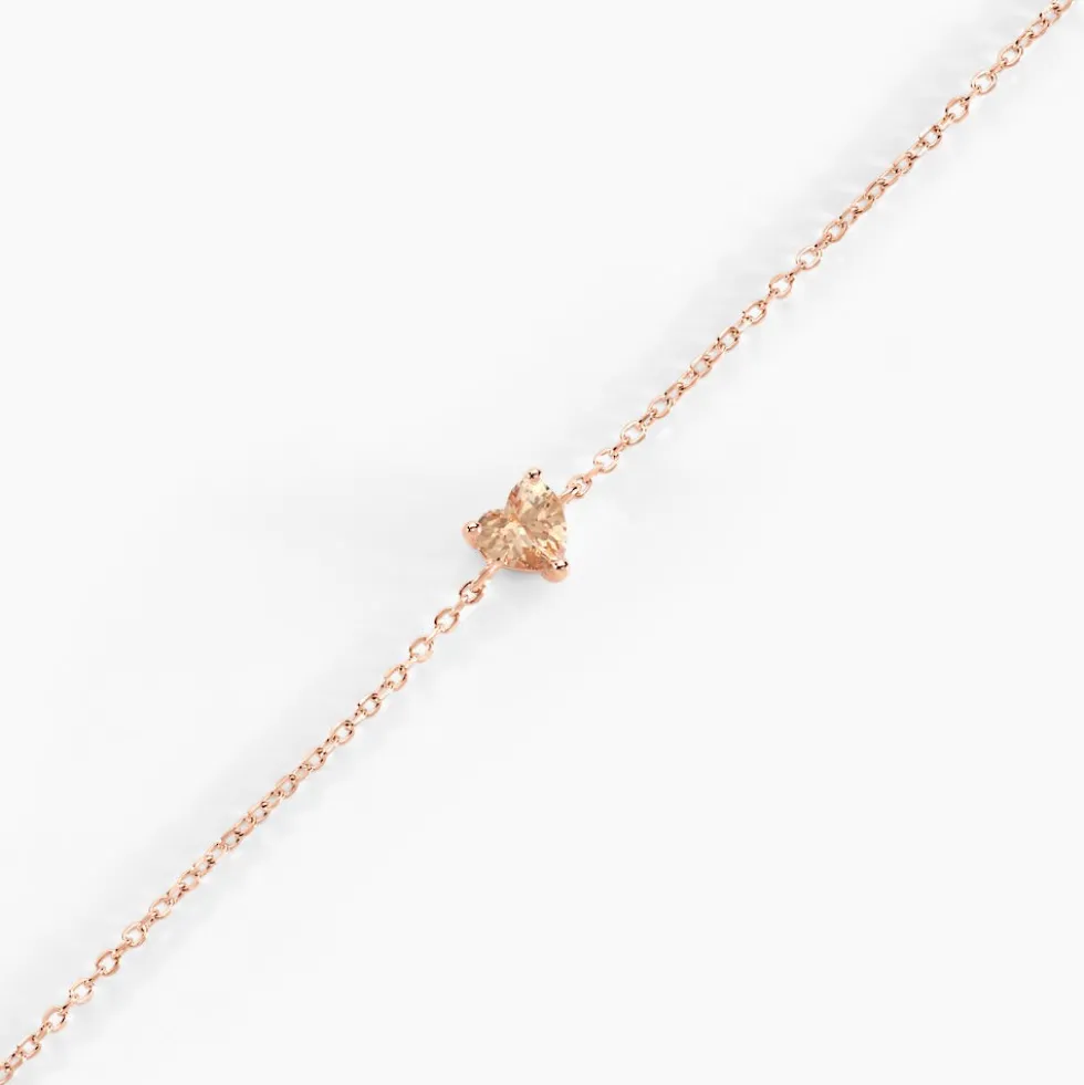 Bracelet Kelvyn Argent Rose Oxyde De Zirconium