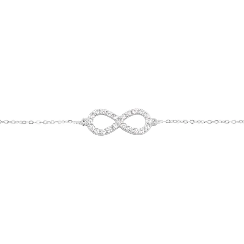 Bracelet Klothilda Or Blanc Oxyde De Zirconium