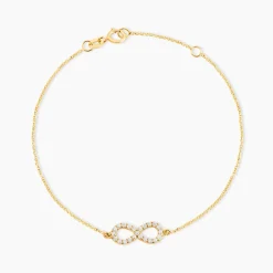 Bracelet Klothilda Or Jaune Oxyde De Zirconium