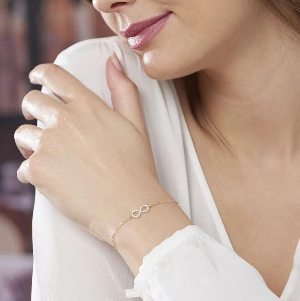 Bracelet Klothilda Or Jaune Oxyde De Zirconium