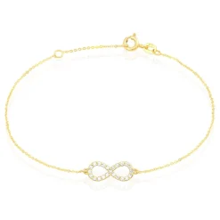 Bracelet Klothilda Or Jaune Oxyde De Zirconium