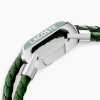 Bracelet Lacoste Starboard Cuir De Veau Vert