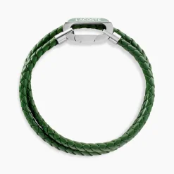 Bracelet Lacoste Starboard Cuir De Veau Vert
