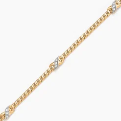 Bracelet Lamyae Plaqué Or Jaune Oxyde De Zirconium