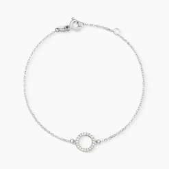 Bracelet Lim Or Blanc Oxyde De Zirconium