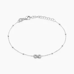 Bracelet Lizéa Argent Blanc