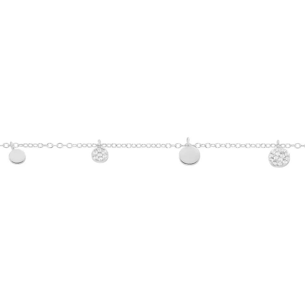 Bracelet Lorainne Argent Blanc Oxyde De Zirconium