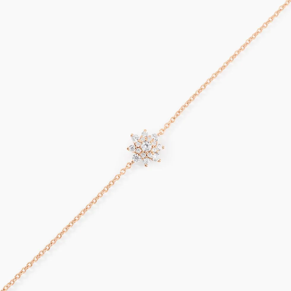 Bracelet Lorraine Argent Rose Oxyde De Zirconium