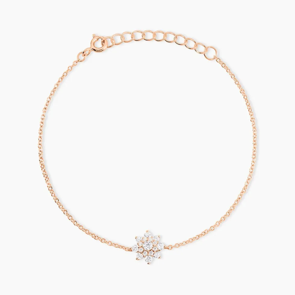 Bracelet Lorraine Argent Rose Oxyde De Zirconium