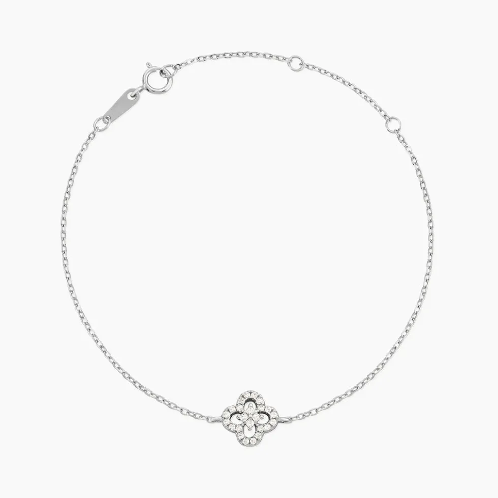 Bracelet Lubomila Argent Blanc Oxyde De Zirconium