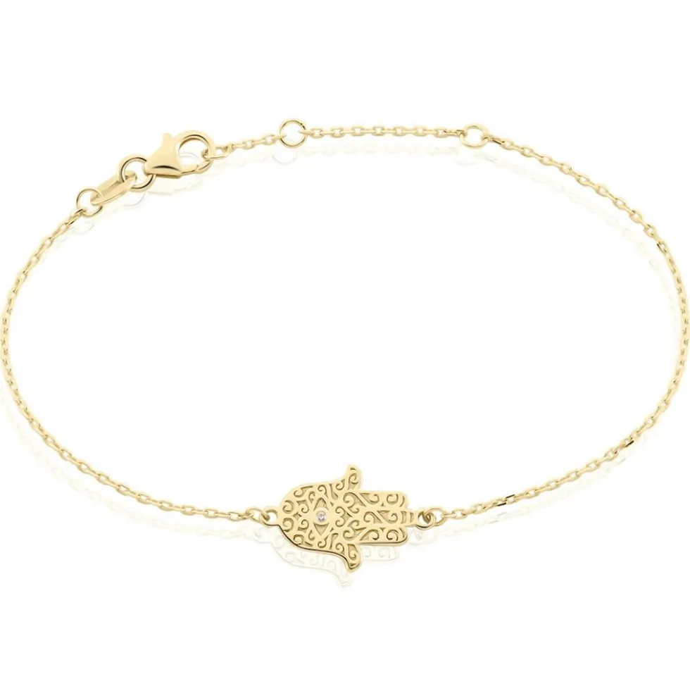 Bracelet Lucian Plaqué Or Oxyde De Zirconium